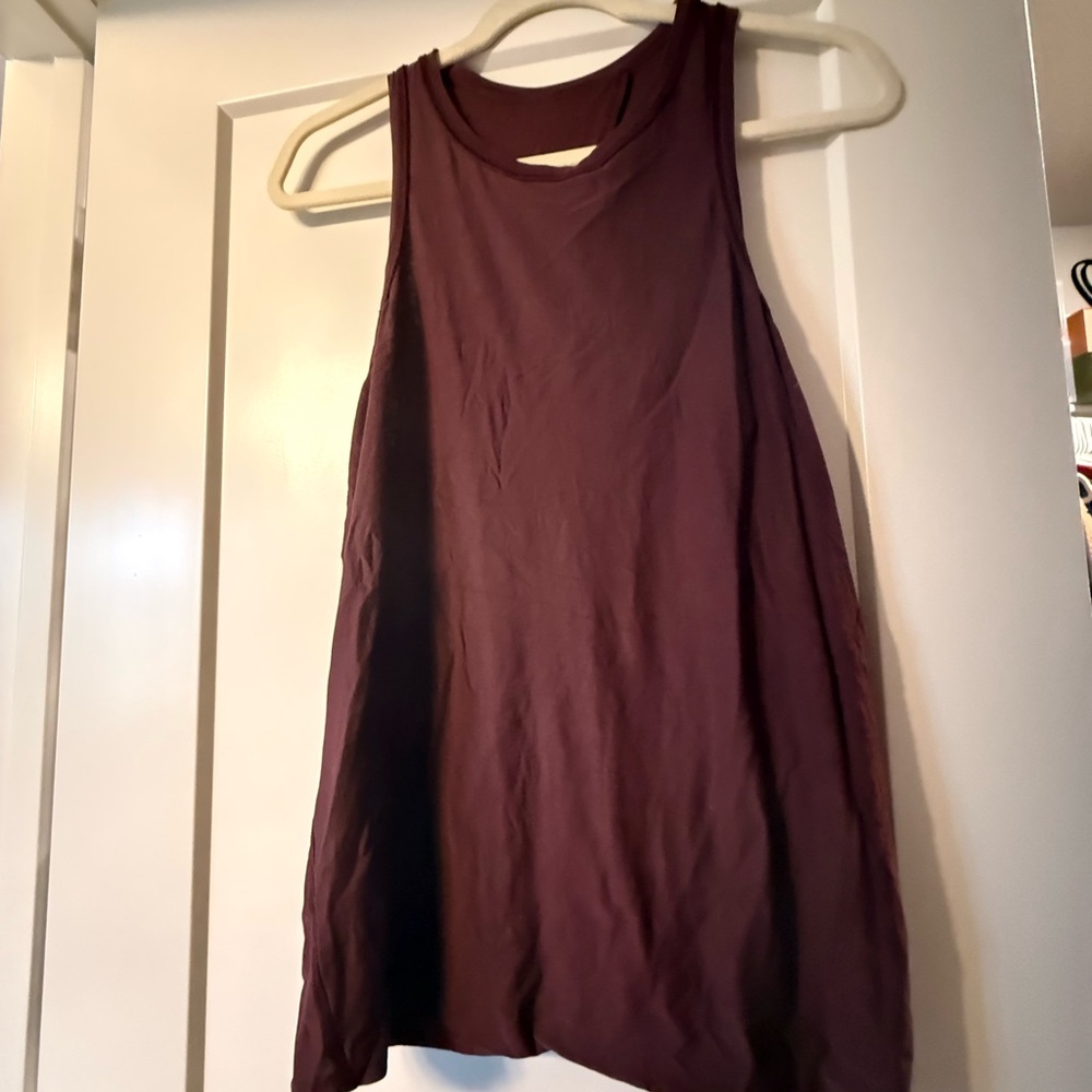 Lululemon Athletica Dark Purple Tank Top all tied up tank
